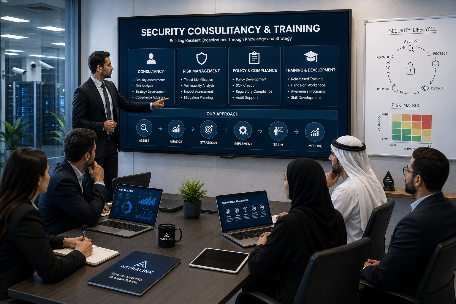 ASTRALINX Security Risk Assessment Framework and Interactive Training Module